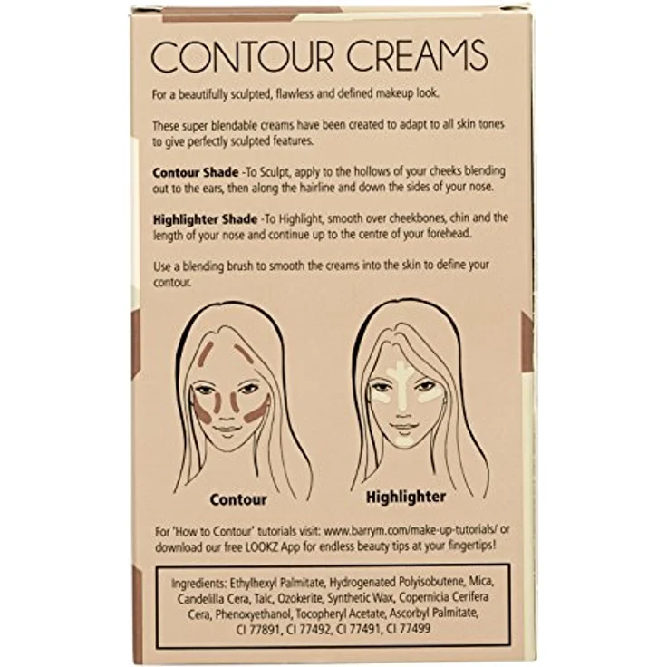 Barry M Chisel Cheeks, cremiger Bronzer & Highlighter Duo Stick, 2x5 g, vegan – Bild 2