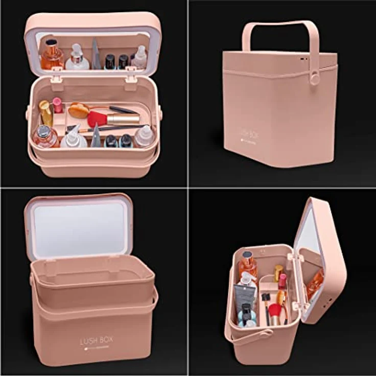 RIO Lush Box Vanity Case, geräumige Kosmetiktasche aus hochwertigem, abwaschbarem Material für Damen – Bild 7