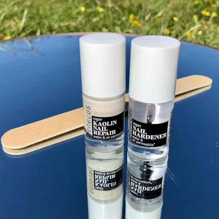 benecos Kaolin Nail Repair, Intensivpflege mit Weißer Tonerde & Kokosöl, 5 ml, sauberes, seidiges Finish – Bild 3