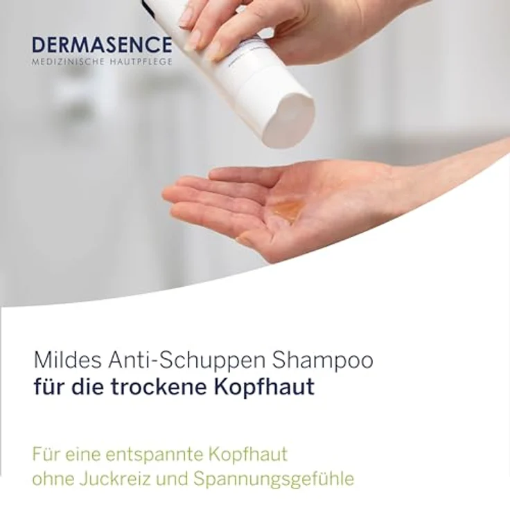 DERMASENCE Adtop Medizinal Shampoo, 200 ml - Mildes Anti-Schuppen Shampoo für trockene Kopfhaut – Bild 3