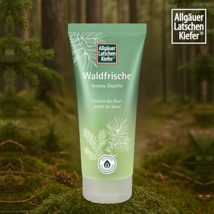 Allgäuer Latschenkiefer Waldfrische Aroma-Dusche, Duschgel mit frisch-herbem Duft, 200 ml – Bild 3