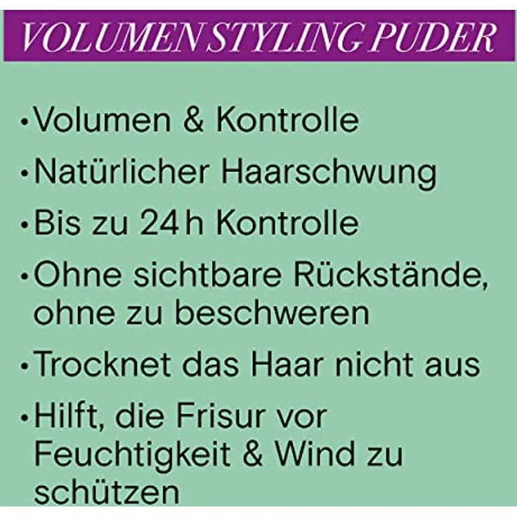 taft Volumen Haarpuder 10 g – Bild 2