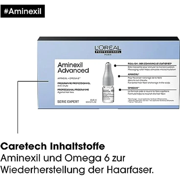 L'Oreal Professionnel Serie Expert Aminexil Advanced Roll-On 10 x 6 ml Neu – Bild 4
