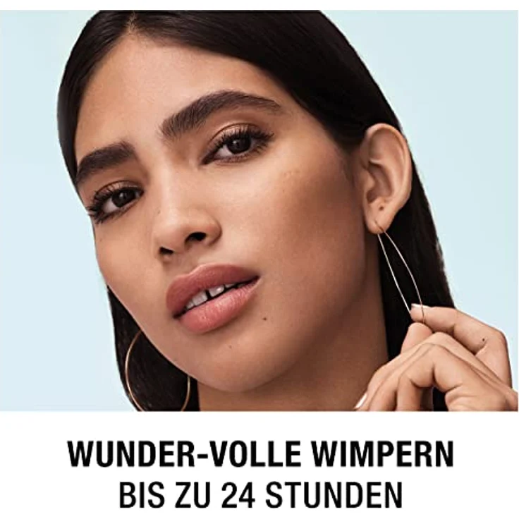 Manhattan Wonder'full Mascara waterproof, Fb. 001 Extreme Black, wasserfeste Wimperntusche für intensives Volumen, 11 ml – Bild 4