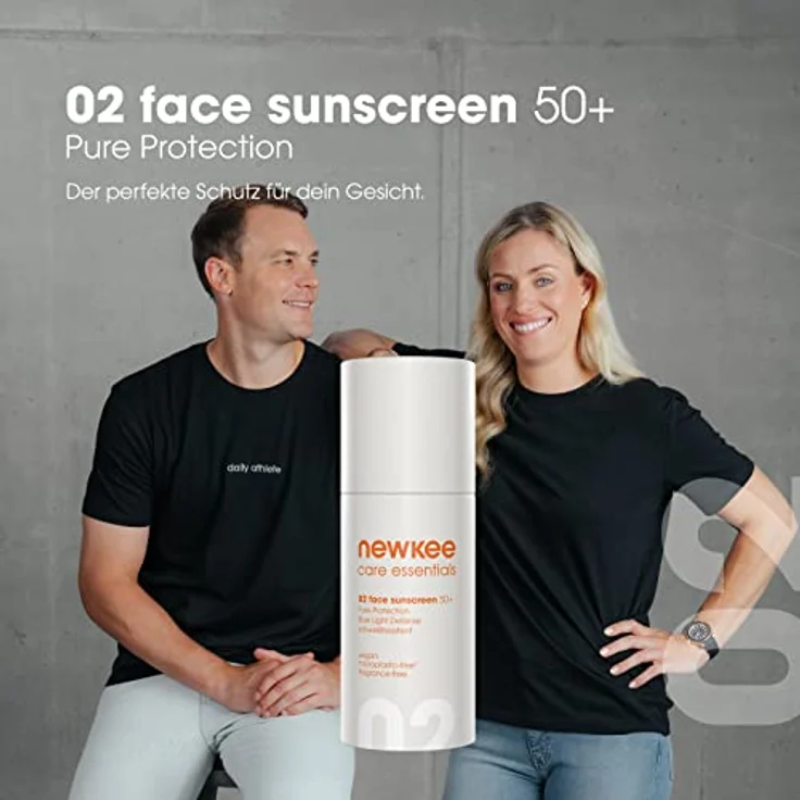 newkee Gesicht Sonnencreme LSF 50+ (30 ml), Sonnencreme mit Sofort Schutz, Vegan – Bild 5