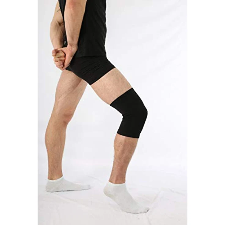 Antar AT53010 XL Elastan Kniebandage, XL, 70 g - Stärkt das Kniegelenk, prophylaktisch und schützend (Blau)
