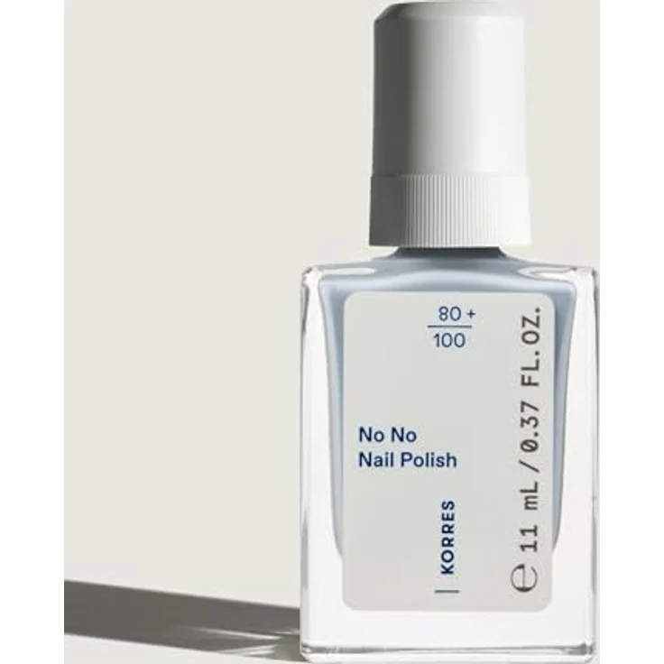 KORRES No No Nail Polish 72 Pastel Blue, veganer 10-Free Nagellack mit Gel-Effekt, hoher Deckkraft & splitterfester Haltbarkeit, 11 ml – Bild 3