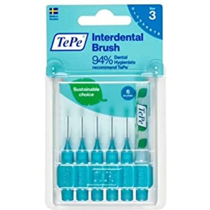 Orange Interdentalbürsten von TePe, 0,45 mm 1 Stück., für ein strahlend sauberes Lächeln – Bild 2