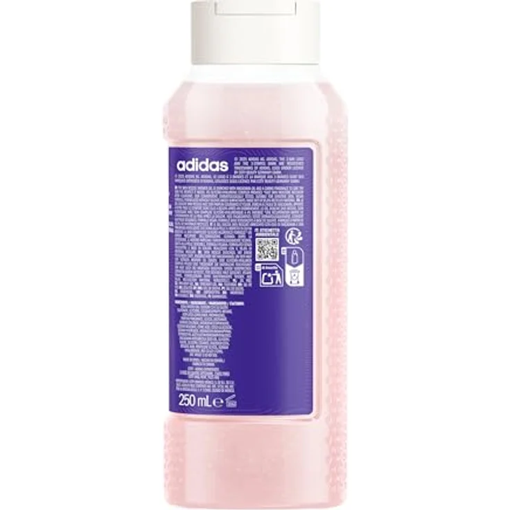 adidas Active Skin & Mind Skin Rescue Duschgel für Frauen, feuchtigkeitsspendend, schnelle Hautregeneration, 250ml – Bild 2
