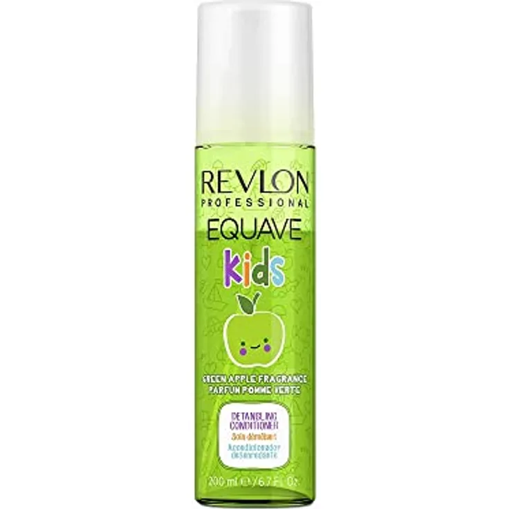 EQUAVE Kids Apple Detangling Conditioner, 200 ml, entwirrender Leave-in Conditioner mit hypoallergener 2-Phasen-Formel, sofort kämmbare & geschmeidige Ergebnisse bei Haaren von Kindern