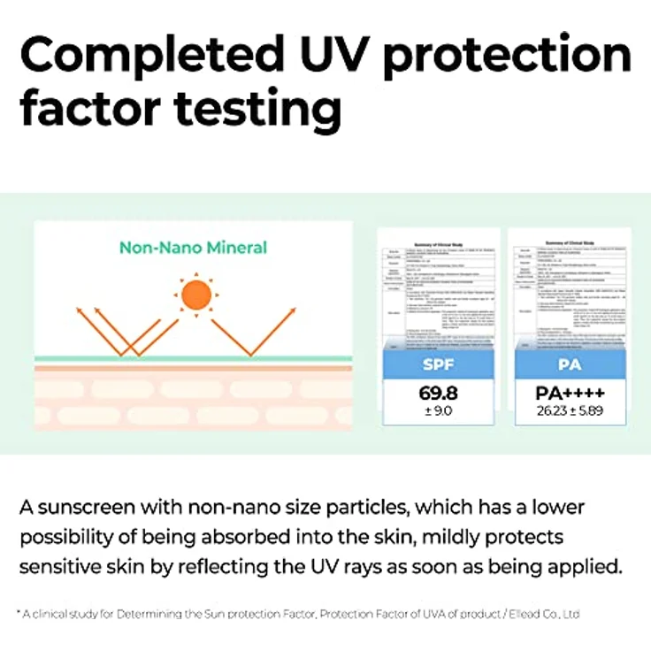 SOME BY MI Truecica Mineral Calming Tone-Up Sonnencreme / SPF50+, PA+++++ / 1,69 Unzen, 50 ml/Aufhellende und beruhigende Wirkung/Milder Sonnen- und UV-Schutz-Sonnenschutz – Bild 5