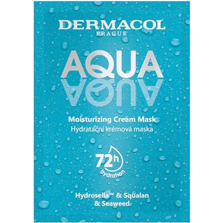 Dermacol Aqua Aqua Feuchtigkeitsspendende Gesichtsmaske, 2 Stück à 7,5 ml, feuchtigkeitsspendende Maske für intensive Hydration und Geschmeidigkeit – Bild 1