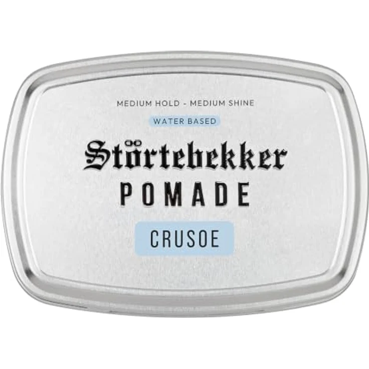 Störtebekker® Premium Pomade Wasserbasiert Crusoe, Haarwachs für Herren mit mittlerem Halt und Glanz, 125ml, Made in Germany – Bild 2
