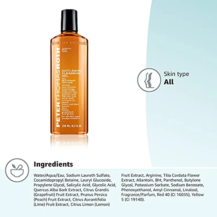 Peter Thomas Roth Anti Aging Cleansing Gel, Gesichtsreinigung mit Alpha-Hydroxid-Säuren, 250 ml – Bild 9