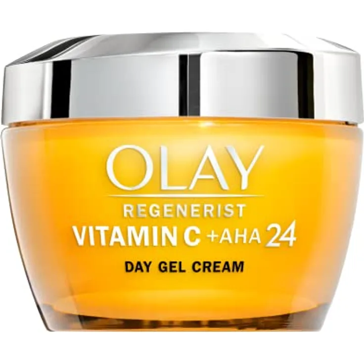 Olay Regenerist Tagescreme mit Vitamin C und AHA 24, 50ml - feuchtigkeitsspendendes Gel für strahlende Haut