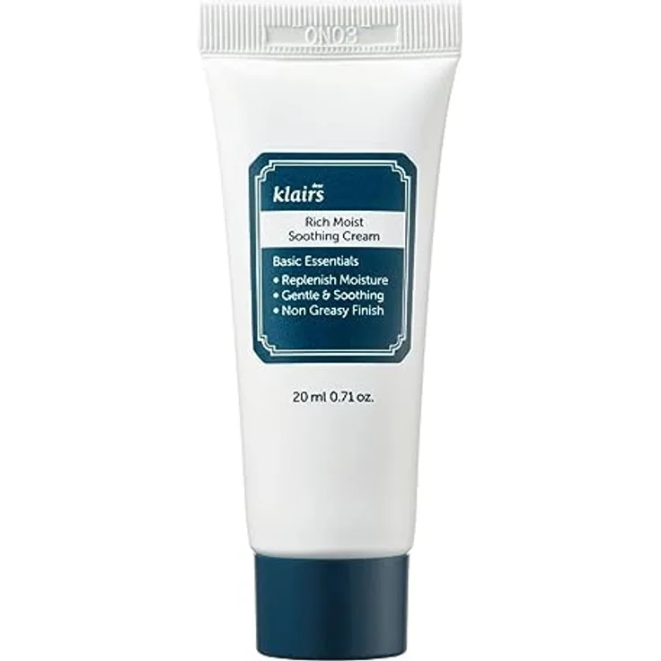 KLAIRS RICH MOIST Aufnahme Creme, Gesichtscreme mit feuchtigkeitsspendenden Eigenschaften, 20 ml