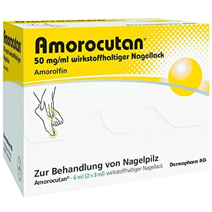 AMOROCUTAN 50 mg/ml wirkstoffhaltiger Nagellack 6 ml – Bild 1