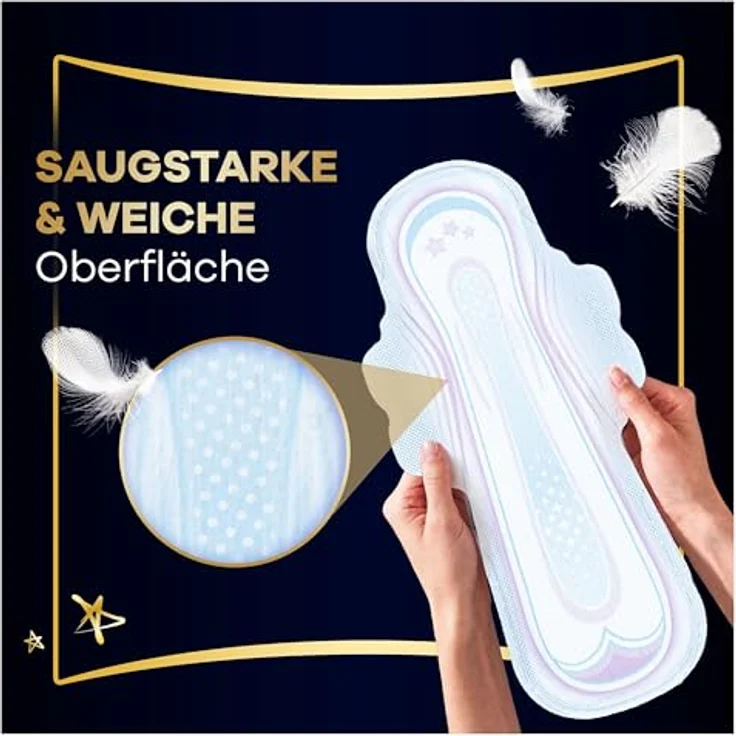 Always Ultra Damenbinden Größe 5, 14 Stück, sehr saugfähig, ultradünn, Mit Flügeln, bis zu 12 Stunden Schutz, LeakGuard-Technologie – Bild 5
