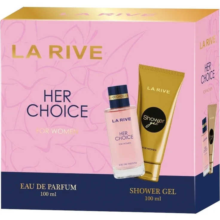 La Rive Her Choice, Geschenkset EDP 100 ml + Duschgel 100 ml, Damenduft