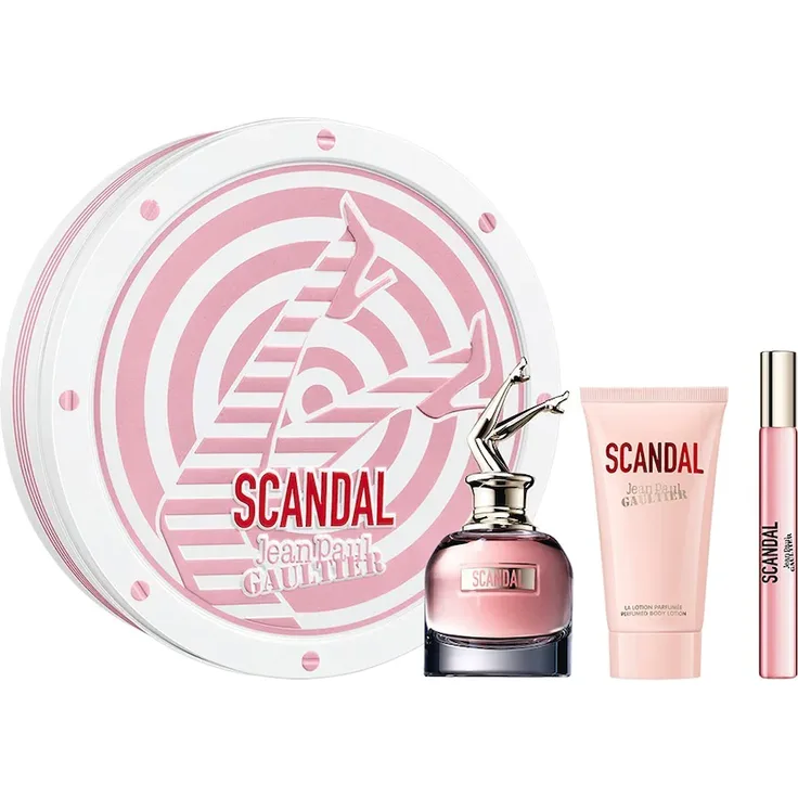 Jean Paul Gaultier Scandal Set Eau de Parfum (EdP) 50 ml + EdP Mini Spray + Bodylotion 75 ml