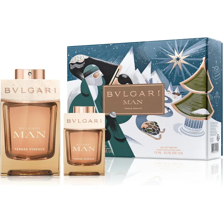 Bvlgari Man Terrae Essence Man Terrae Essence Set Eau de Parfum (EdP) 100 ml + 15 ml + Kulturtasche