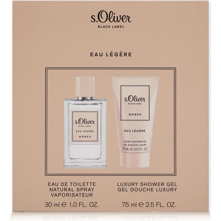 s.Oiver Black Label Eau Lègère Women Set Eau de Toilette (EdT) 30 ml + Duschgel 75 ml