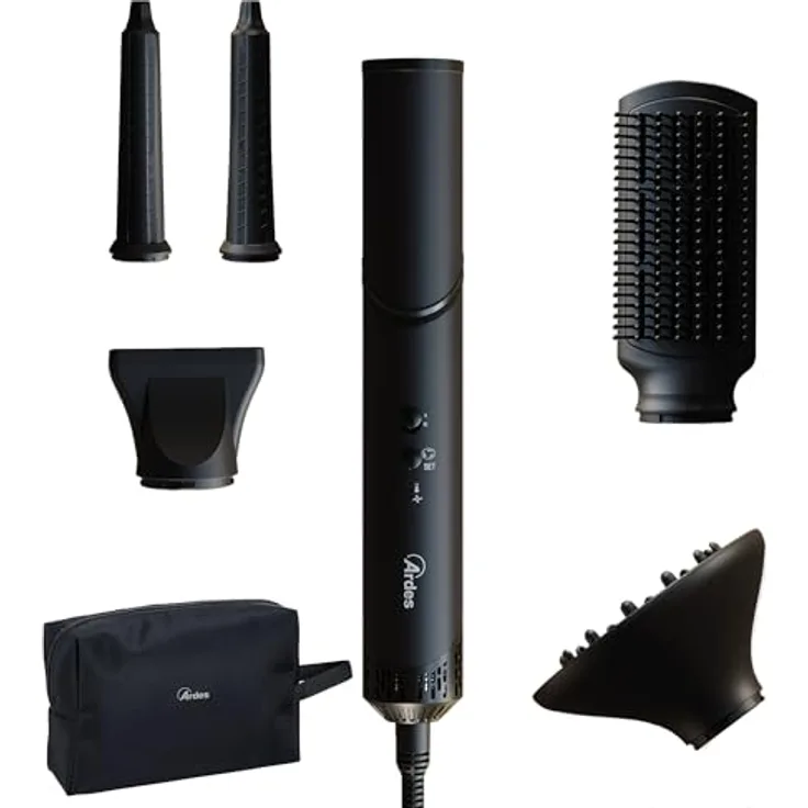 Ardes ESTYLIA ARPHON03 5-in-1 Styler und Haartrockner, 110.000 U/min Digitalmotor, automatischer Lockenstab, Coanda-Technologie, inklusive Glättungsbürste, Konzentrator und Diffusor
