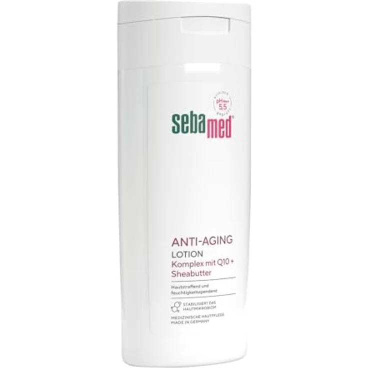 Sebamed Anti-Aging Lotion, Bodylotion mit Q10, für Männer und Frauen, schnell einziehend, gegen Juckreiz und Austrocknung, 200 ml, für trockene Haut – Bild 2