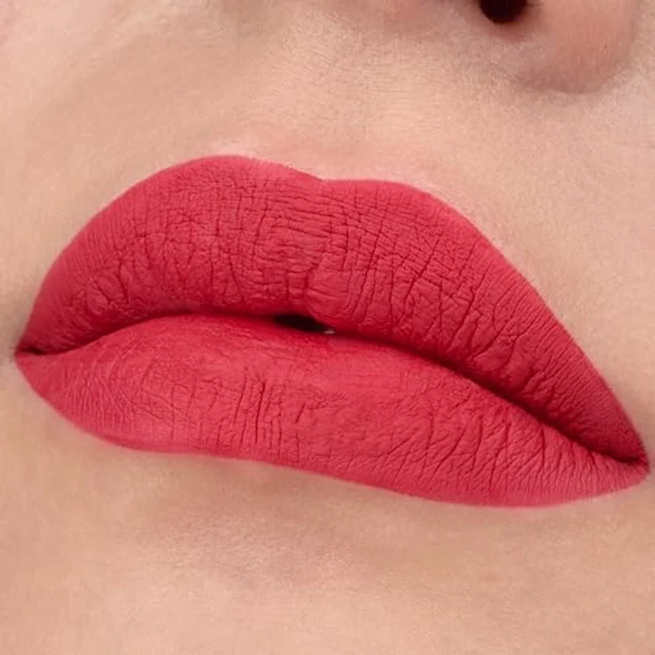essence 8h matte liquid lipstick Nr. 07, klassisches Rot, langanhaltend, schnelltrocknend, vegan, wasserfest, ölfrei, 3er Pack (3x2.5ml) – Bild 4