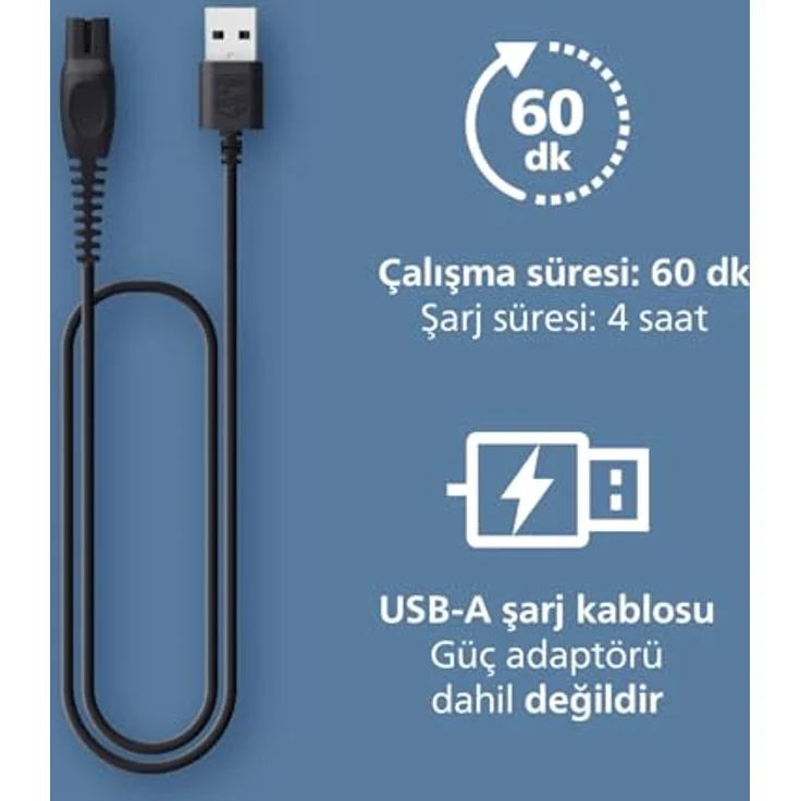 Philips Series 3000 BT3617/15, Bartschneider mit selbstschärfenden Klingen, wasserfester Ausführung, Schnittlängeneinstellungen, Verwendung mit oder ohne Kabel – Bild 7