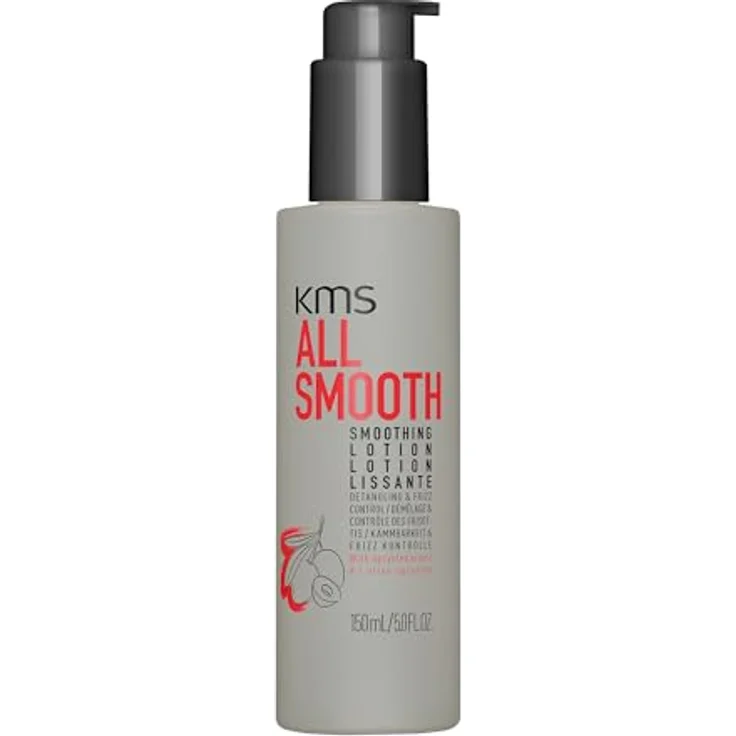 KMS ALLSMOOTH Smoothing Lotion, Anti-Frizz Pflege für feines bis starkes Haar, 150ml, vegane Formel, mit upgecycelter Olive, ohne Silikone – Bild 1