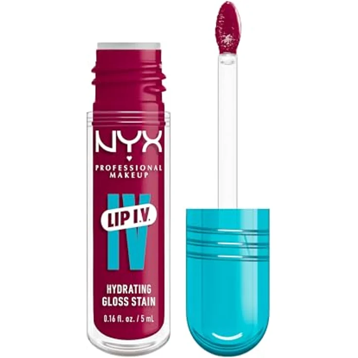 NYX Professional Makeup Lip IV Lipgloss, feuchtigkeitsspendend, langanhaltend, Farbton Magenta Mist, 5 ml – Bild 1