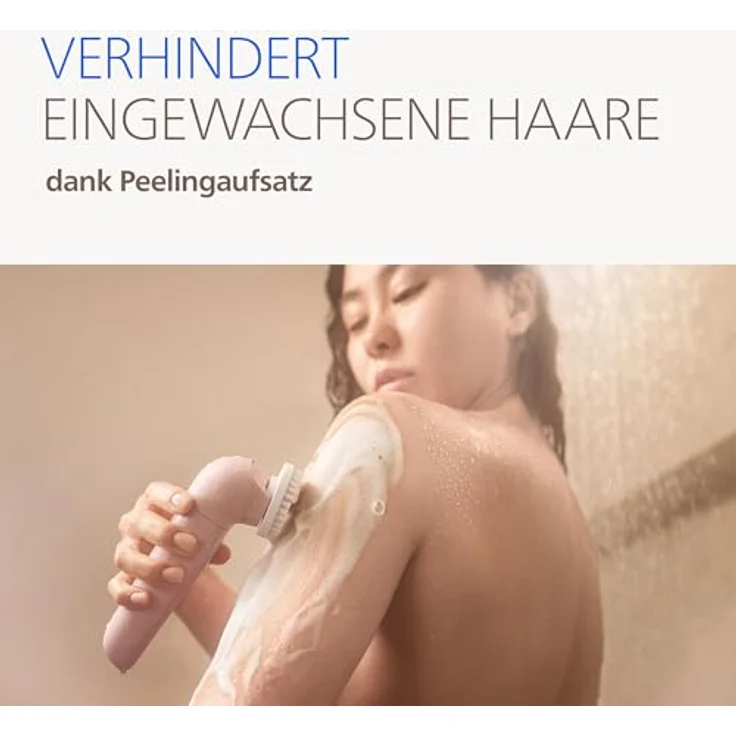 Philips Epilator Series 9000 BRE719/00, 7 Aufsätze, kabelloser Epilierer für Nass- und Trockenanwendung, rosa – Bild 6