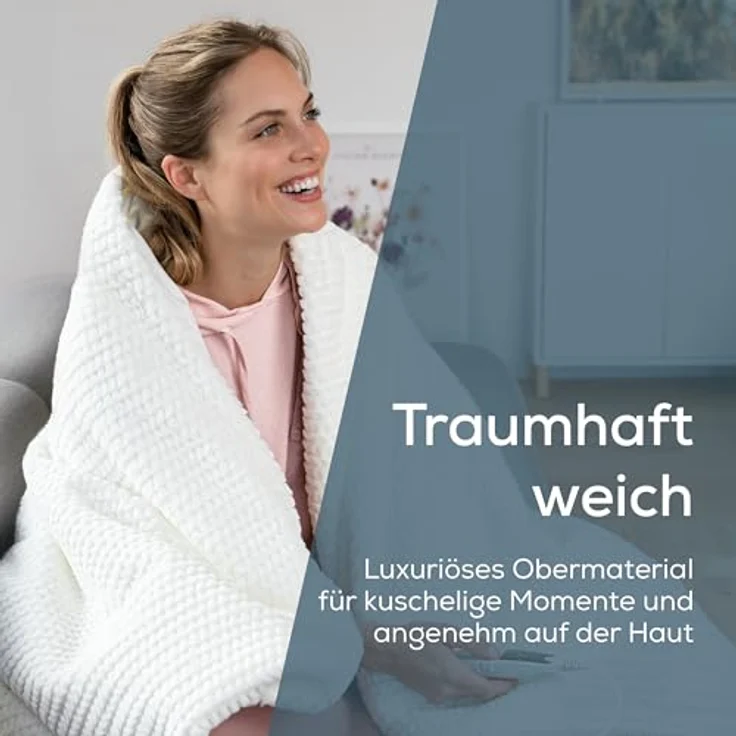 Beurer HD82 Helsinki, Wärmezudecke in Weiß, Licht- & Wärmetherapie, versandkostenfrei – Bild 3