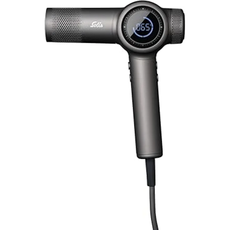 Solis AirVolution 630 Pro (Typ 3806), Haartrockner mit intelligenter Temperaturkontrolle, 110.000 U/min, leichte Bauweise, Ionentechnologie, vier Temperaturstufen, LED-Display – Bild 4