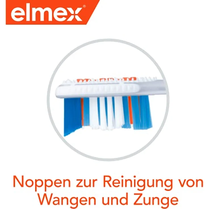 Elmex INTENSIVREINIGUNG Zahnbürste mittel, 1 Stück, Intensive Reinigung mit innovativen Rundum-Borsten – Bild 5