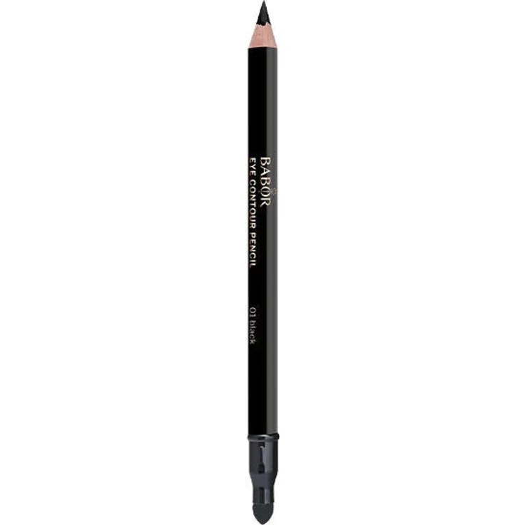 Babor Make-up Eye Contour Pencil 01 Black, Langhaftender Augenkonturenstift mit Avocado-Öl und Vitamin C, 1 g