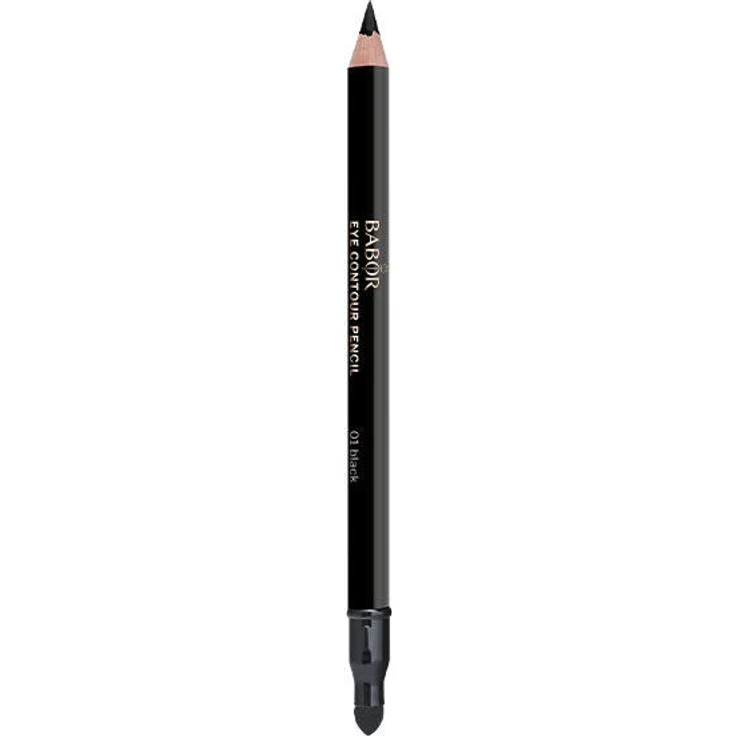 Babor Make-up Eye Contour Pencil 01 Black, Langhaftender Augenkonturenstift mit Avocado-Öl und Vitamin C, 1 g