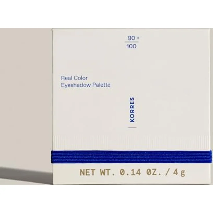 KORRES Real Color Eyeshadow Palette Smokey Sea 02, Lidschattenpalette mit 4 cremigen Naturtönen in matt, satiniert & metallisch, angereichert mit Vulkan-Mineralien, vegan, 4g – Bild 5