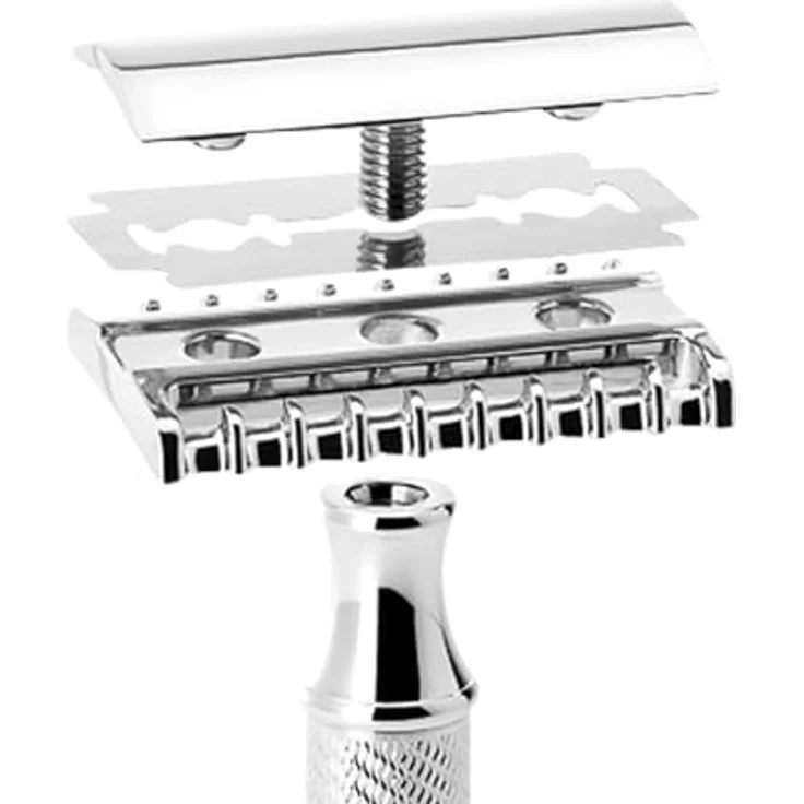 Mühle Klassischer Rasierhobel Grande offener Kamm – Bild 5