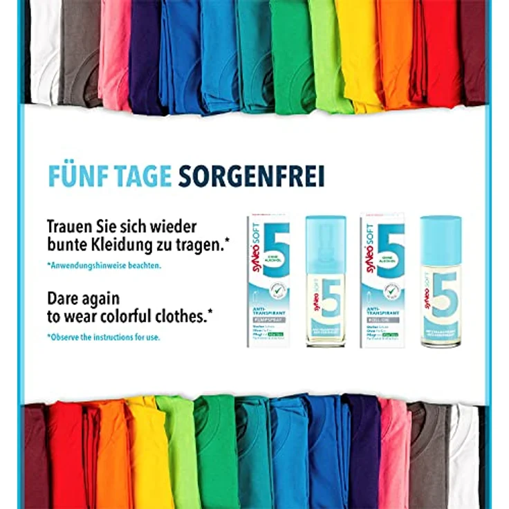syNeo 5 soft Antitranspirant Roll-On ohne Alkohol, 3er Pack (3 x 50 ml), Anti Schweiß Deo für Damen und Herren gegen starkes Schwitzen – Bild 4