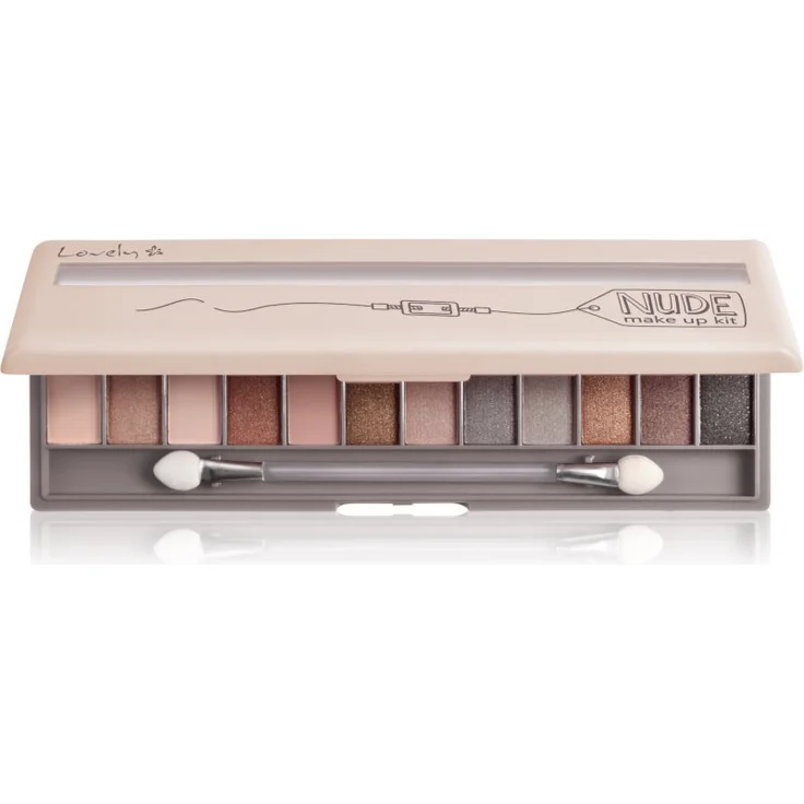 Lovely Nude Make Up Kit, Lidschattenpalette mit 6 g - natürliche Farben, schimmernd-matt, langanhaltend, inkl. Applikator – Bild 1
