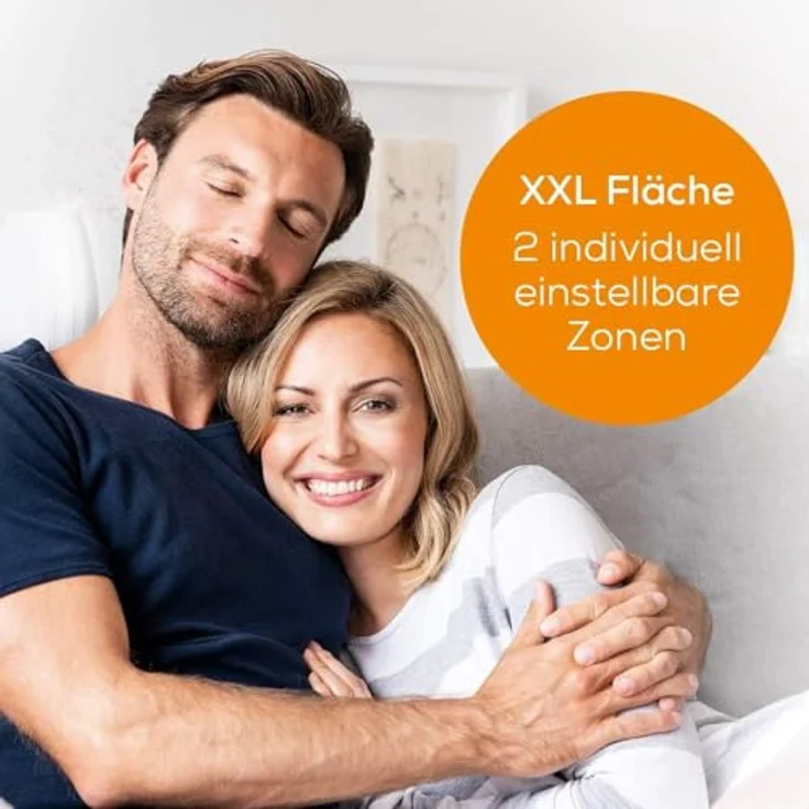 Beurer UB 68 XXL Doppel-Wärmeunterbett, 2 separate Temperaturzonen, Sicherheitssystem, Timerfunktion, 150 x 160 cm – Bild 3