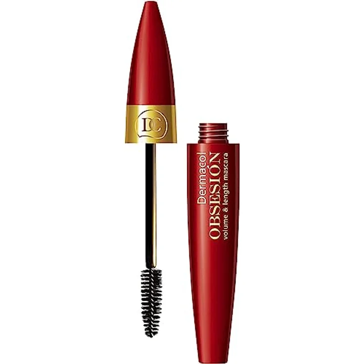 Dermacol Obsesión Volumenmascara, Volume & Length Effekt, Wimperntrennung, Black, 12 ml – Bild 2