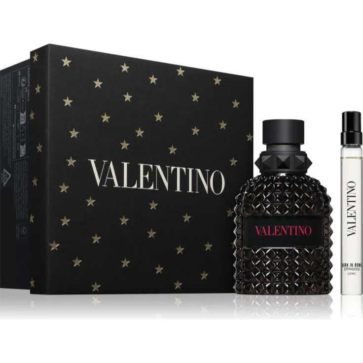 Valentino Born In Roma Extradose Uomo Geschenkset, Herren-Duftset mit 50 ml und 10 ml Parfüm in Geschenkverpackung