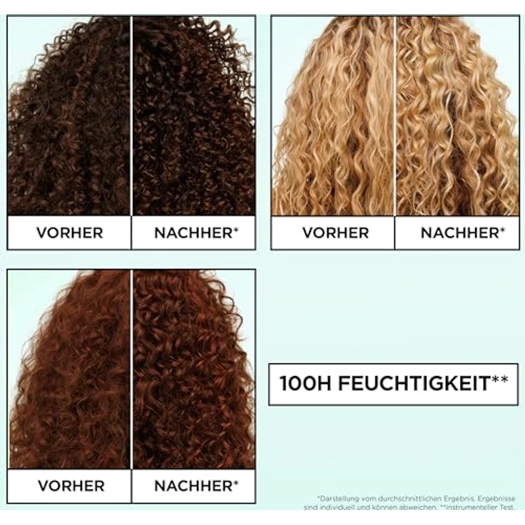 GARNIER Fructis Locken Methode Spülung, silikonfreier Conditioner für seidige Locken, 200 ml – Bild 5