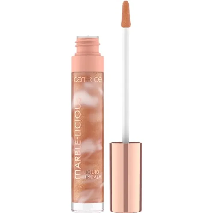 Catrice Marble-licious Liquid Lip Balm, Lipgloss, Nr. 030, Nude, pflegend, mit Ölen, natürlich, glänzend, vegan, ohne Parabene, ohne Mikroplastikpartikel, Nanopartikel frei, 1er Pack (4ml)