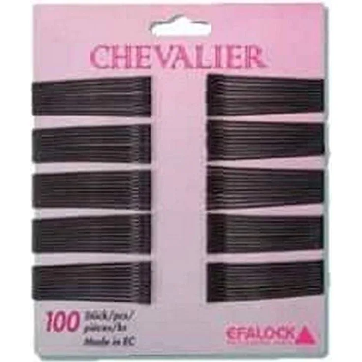 Efalock Professional Chevalier Haarklemmen, 7 cm, schwarz, 1er Pack, (1x 100 Stück)