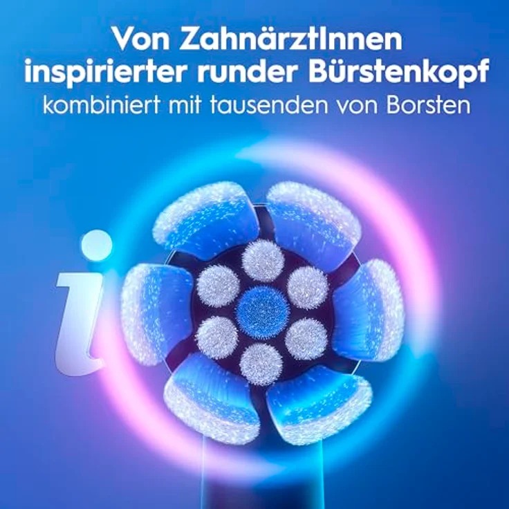 Oral-B iO Series 2, Elektrische Zahnbürste mit sanften Mikrovibrationen und zwei Handstücken, Night Black/Forest Green – Bild 14