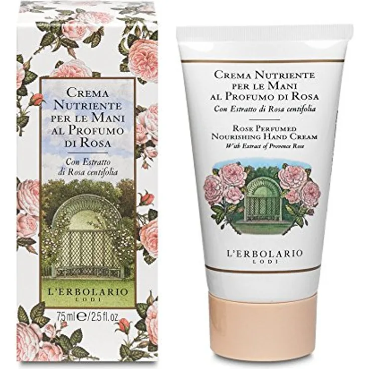 L'Erbolario ROSE Parfümierte Handcreme, 75 ml